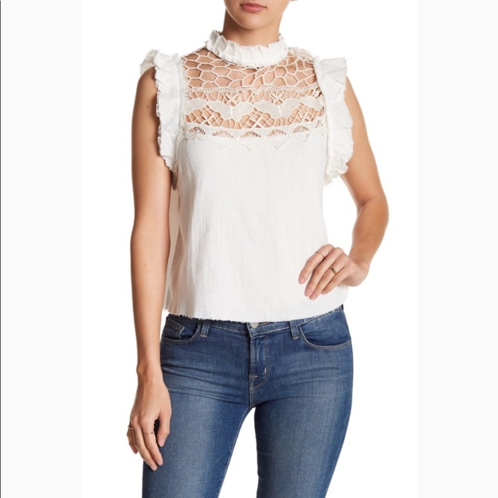 Free People Simply Smiles Crochet Top
